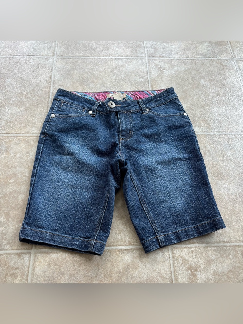 Arizona Jean Company Dark Blue Denim Bermuda Shorts